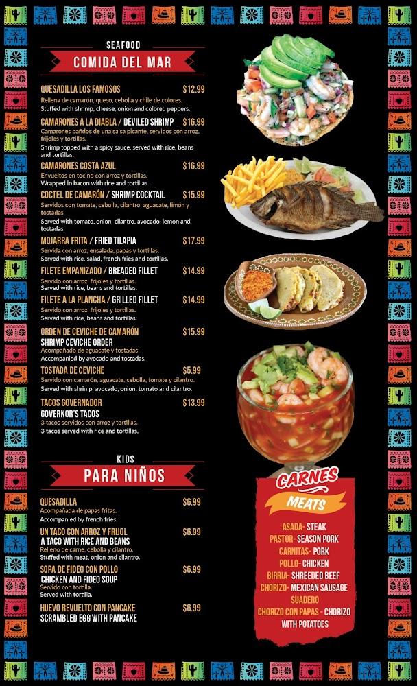 Los Famosos Cocina Mexicana Menu image 2