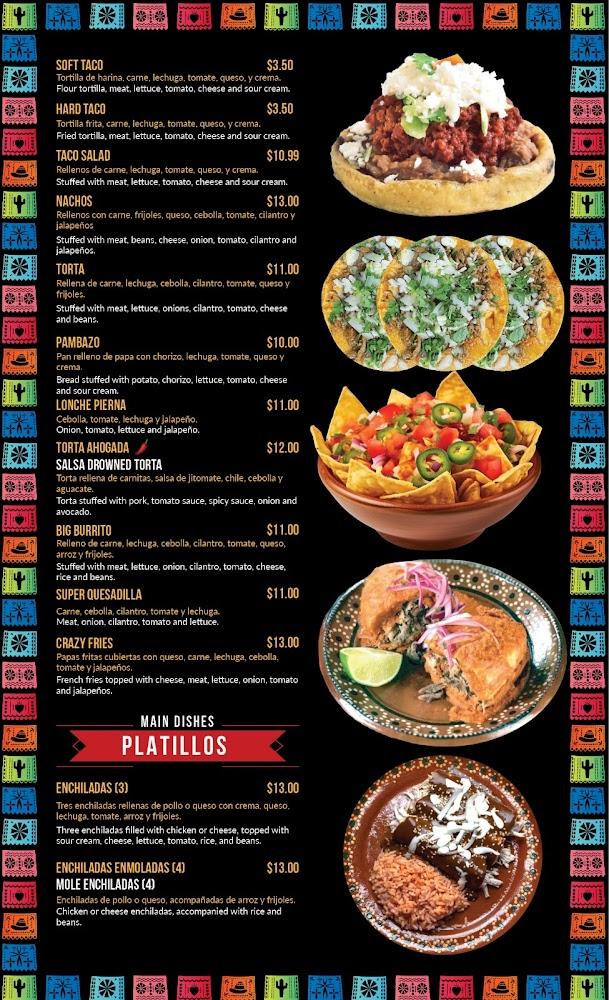 Los Famosos Cocina Mexicana Menu image 3